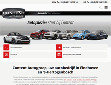 Tablet Screenshot of contentautogroep.nl